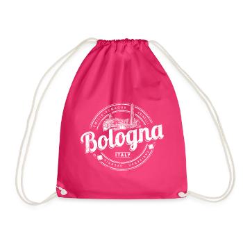 Bologna Emilia-Romagna mit Pasta Italien Souvenir - Turnbeutel - Fuchsia - Vorne
