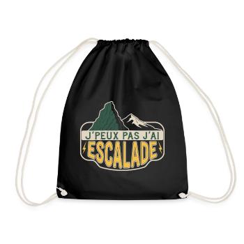 Escalade J’peux pas - Sac de sport léger - noir - Devant