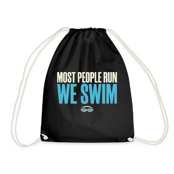 Compétition de natation Cadeau de l’équipe de natation des mères natation - Sac de sport léger - noir - Devant