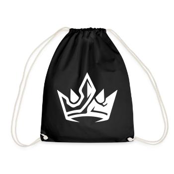 Crown King Symbol - Drawstring Bag - black - Front