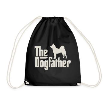 The Dogfather - Akita - Turnbeutel - Schwarz - Vorne