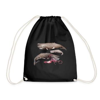 cachalots - cachalots - cachalots - Sac de sport léger - noir - Devant