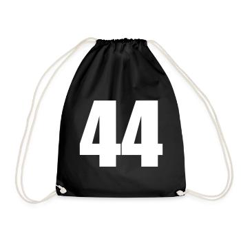 44 - Drawstring Bag - black - Front