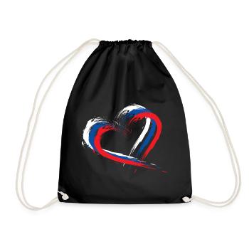 Slovakia - Drawstring Bag - black - Front
