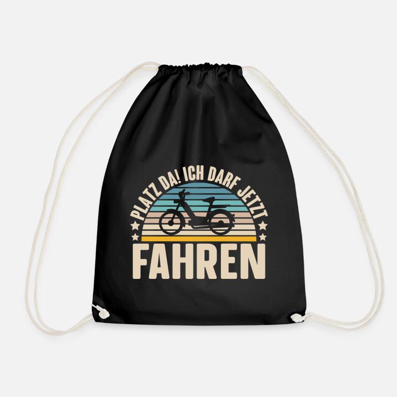 Mofa Führerschein Bestanden Geschenk - Turnbeutel - Schwarz
