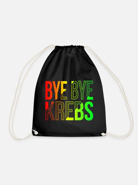 Bye Bye Kreps Regenbogen Design - Turnbeutel - Schwarz