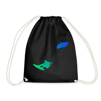 Kitesurf Kitesurf Kitesurfer Kitesurfers Kitesurf Hommes - Sac de sport léger - noir - Devant