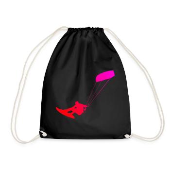 Kitesurf Kitesurf Kiten Kitesurfer Hommes - Sac de sport léger - noir - Devant