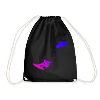 Kitesurf Féminin Kitesurf Kitesurf Kitesurf Kitesurf - Sac de sport léger - noir - Devant