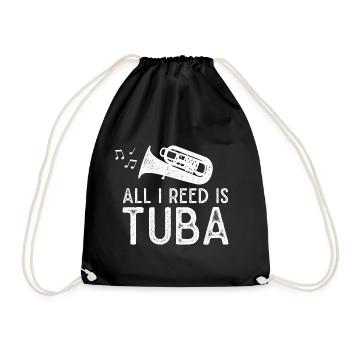 Tuba Tuba Cuivre Instrument Musique Fanfare - Sac de sport léger - noir - Devant