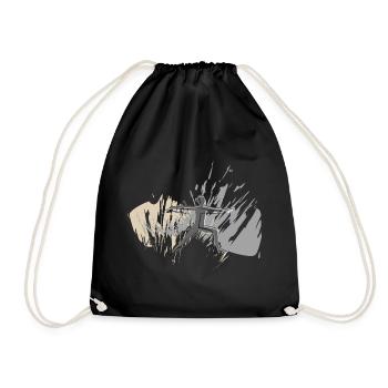 Your yoga style - Drawstring Bag - black - Front