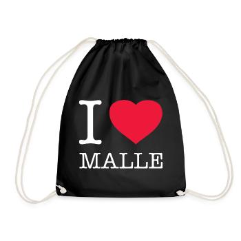 I LOVE MALLE - Turnbeutel - Schwarz - Vorne