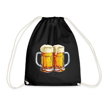 Chope à bière Chopes à bière Verres à bière Bière Alcool Alcool - Sac de sport léger - noir - Devant