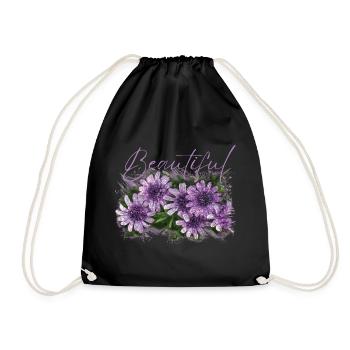 Fleurs Beautiful Perséphone - Sac de sport léger - noir - Devant