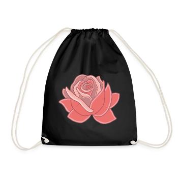 Coeur de la rose - Sac de sport léger - noir - Devant