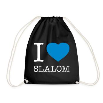 J’ADORE LE SLALOM - Sac de sport léger - noir - Devant