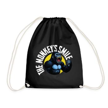 Roaring Gorilla in Vintage Style - Drawstring Bag - black - Front