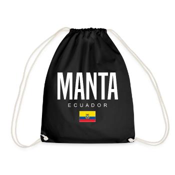 Manta Équateur Équatorien - Sac de sport léger - noir - Devant