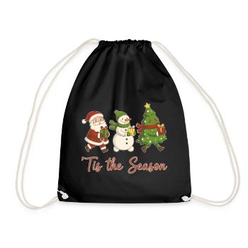 Es ist der Weihnachtsspaß der Saison - Turnbeutel - Schwarz - Vorne