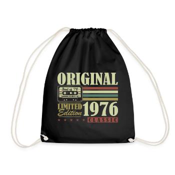 Original 1976 Vintage Vintage Anniversaire Rétro - Sac de sport léger - noir - Devant