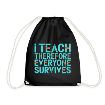 Enseignant en soins infirmiers J’enseigne donc professeur en soins infirmiers - Sac de sport léger - noir - Devant