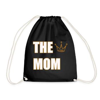THE MOM – Design de déclaration de mère audacieuse et fière - Sac de sport léger - noir - Devant