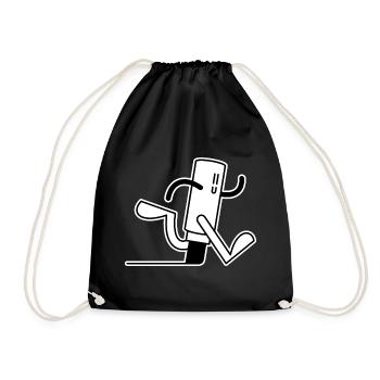 Mr. Marker - Drawstring Bag - black - Front