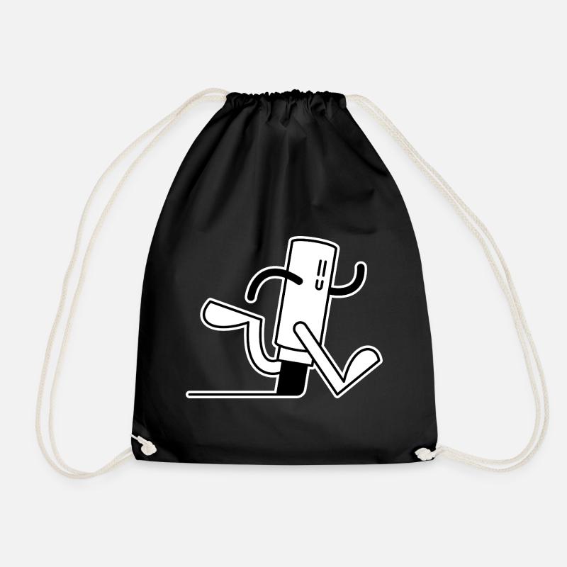 Mr. Marker - Drawstring Bag - black