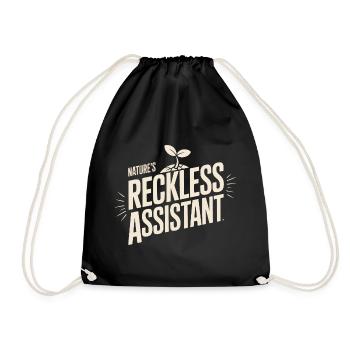 L’assistant imprudent de la nature - Sac de sport léger - noir - Devant