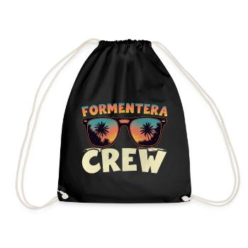 Formentera Crew - Turnbeutel - Schwarz - Vorne