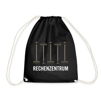 Leiter vom Rechenzentrum Gartenoutfit Gartenarbeit - Turnbeutel - Schwarz - Vorne