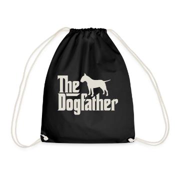 The Dogfather - Bullterrier - Turnbeutel - Schwarz - Vorne