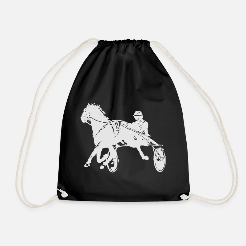 Courses de chevaux de trot - Sac de sport léger - noir