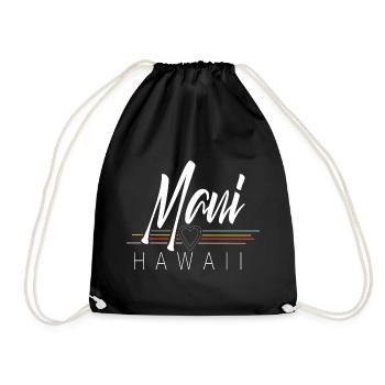Maui Hawaii - Drawstring Bag - black - Front