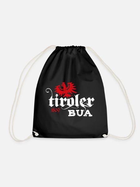Tiroler Bua Bekleidung Tirol Adler Wappen 1809 - Turnbeutel - Schwarz