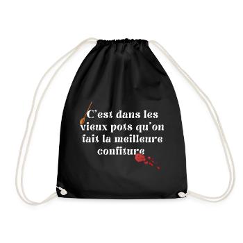 C'est dans les vieux pots - Sac de sport léger - noir - Devant