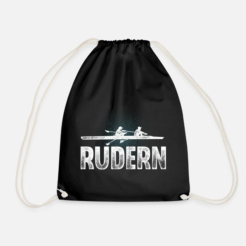 Rudern Ruderer Ruderboot - Turnbeutel - Schwarz
