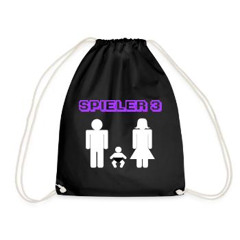 Elternschaft Statement Schwanger Baby Geboren - Turnbeutel - Schwarz - Vorne