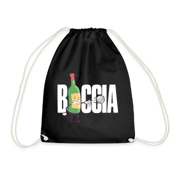 Joueur de boccia Vêtements avec balles de pétanque Boccia - Sac de sport léger - noir - Devant