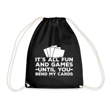 Trading Card Game - Drawstring Bag - black - Front