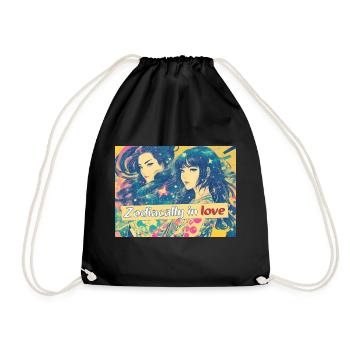 Zodiaquement amoureux - Sac de sport léger - noir - Devant