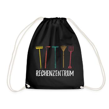 Rechenzentrum - Gärtner Garten Pflanzen - Turnbeutel - Schwarz - Vorne