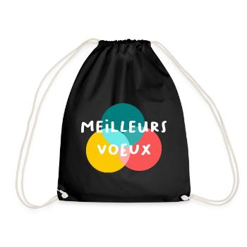 BONNE ANNEE. SAINT SYLVESTRE. NOUVELLE ANNÉE - Sac de sport léger - noir - Devant