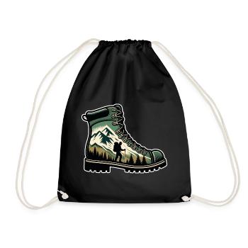 Hiking boots Mountain Trekkeur Randonneur - Drawstring Bag - black - Front