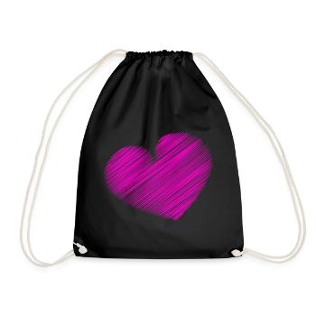VALENTINE'S DAY. Bachelorette party. I LOVE YOU. I LOVE YOU. LOVE - Drawstring Bag - black - Front
