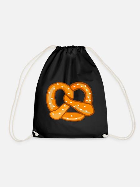 Brezel - Turnbeutel - Schwarz