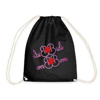 Bidi Bidi Bom Bom - panish Dance - Spanish Fiesta - Drawstring Bag - black - Front