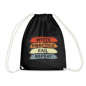 Trumpet Motivation - Drawstring Bag - black - Front
