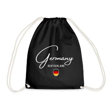Allemagne, design minimaliste élégant - Sac de sport léger - noir - Devant