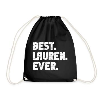 Meilleur cadeau Lauren de tous les temps - Sac de sport léger - noir - Devant